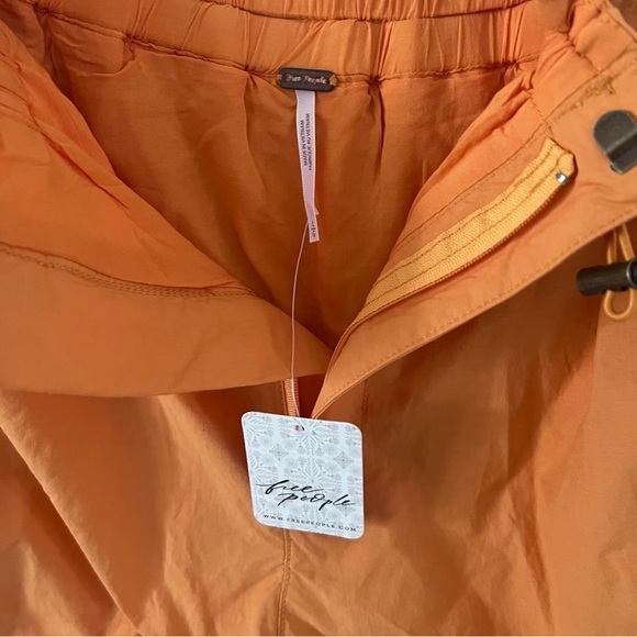 NWT Free People 'Camp Out' Nylon Bubble Hem Shorts  'Vitamin C'| Large | - Picture 5 of 6